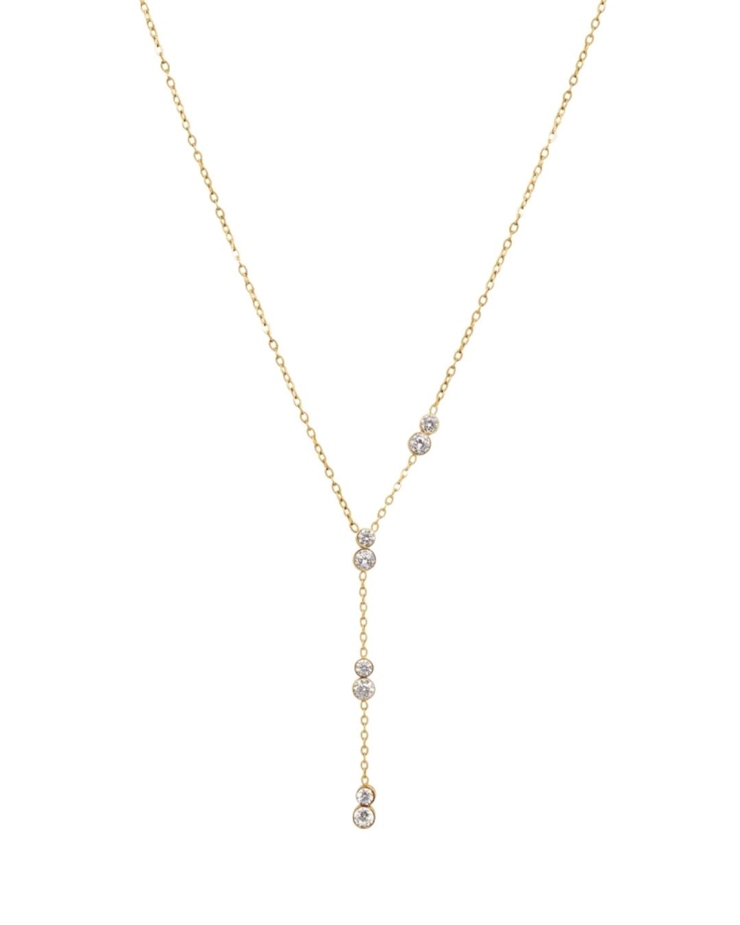 Collar Largo Dijes 2 Cristales