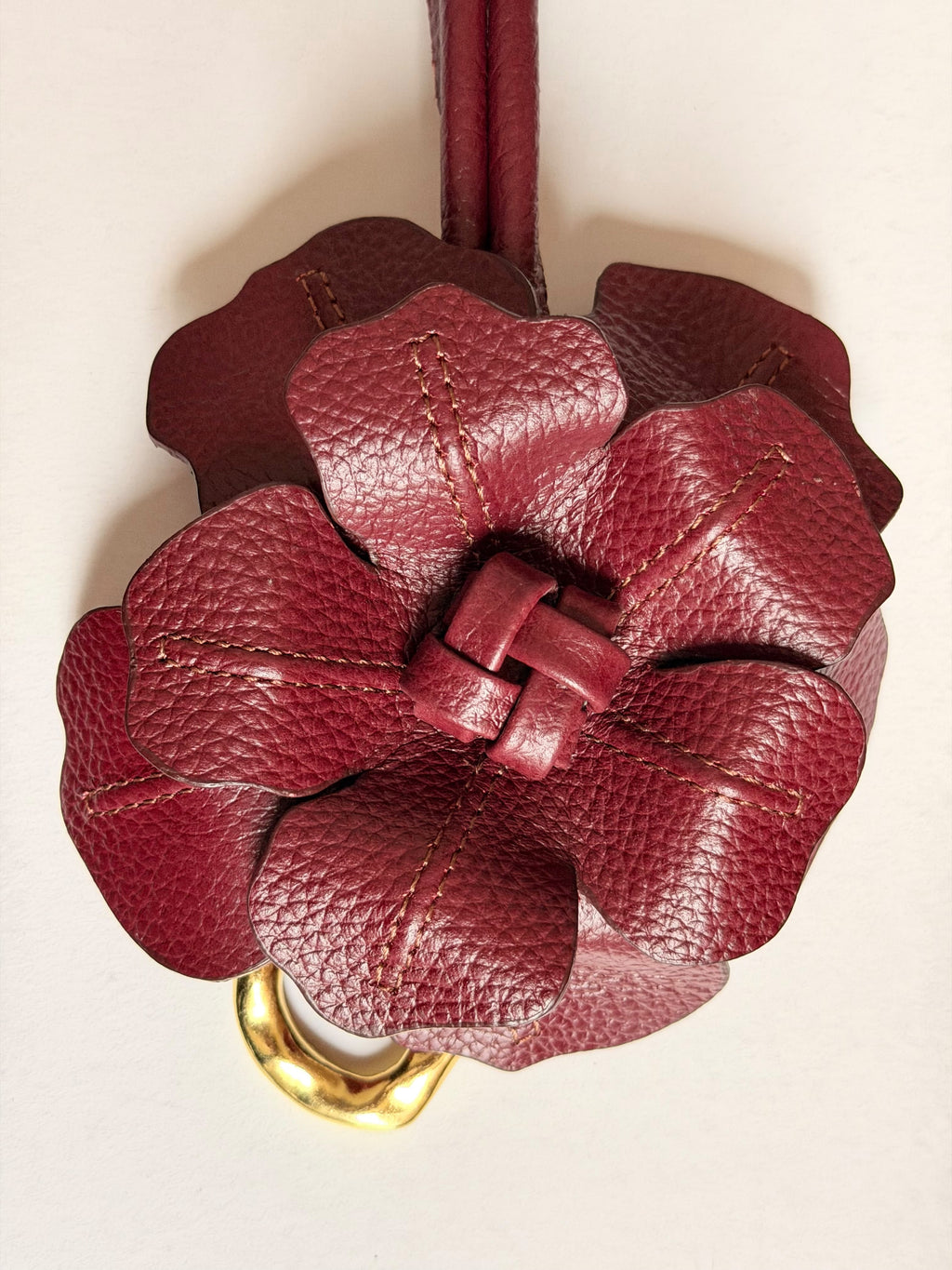 Cinturón Flor Matrona vinotinto