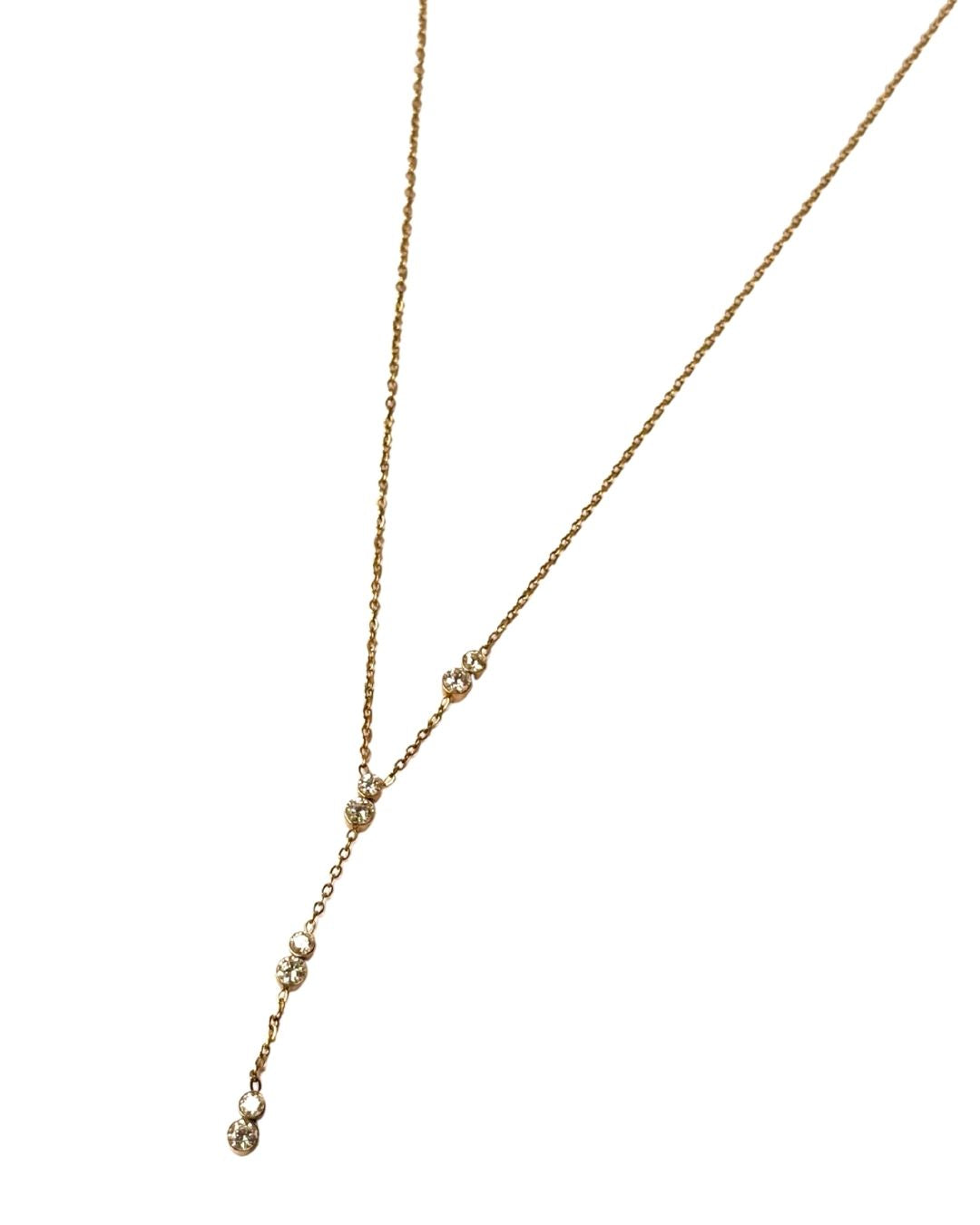 Collar Largo Dijes 2 Cristales
