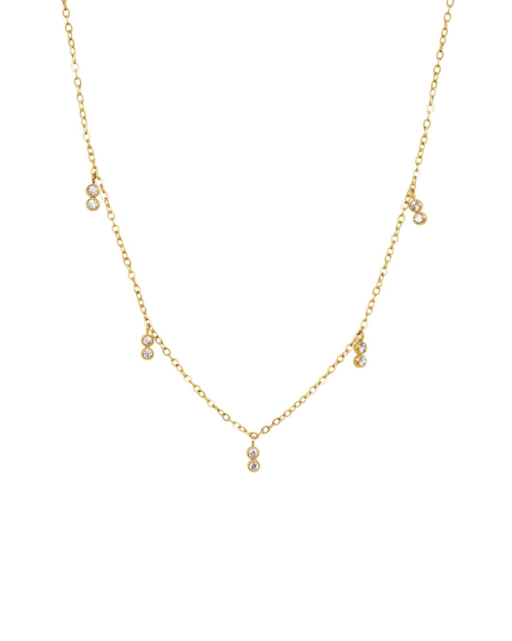 Collar Dijes 2 Cristales