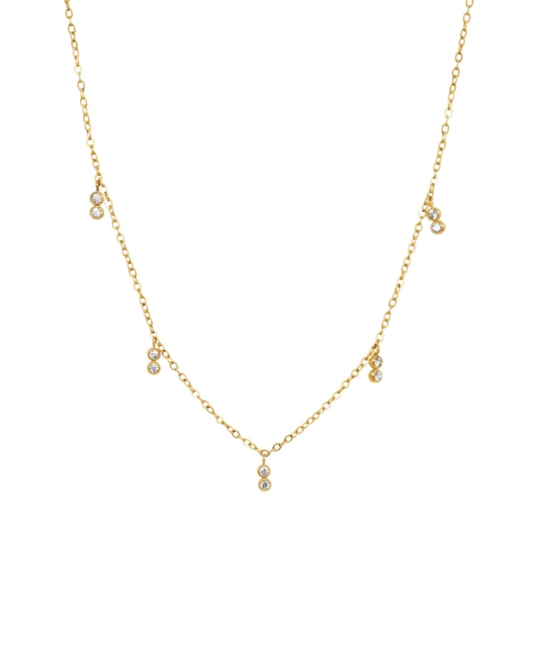 Collar Dijes 2 Cristales
