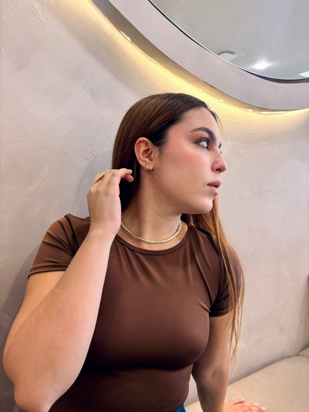 Choker perlas