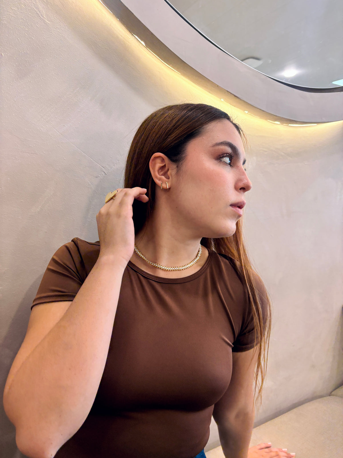 Choker perlas