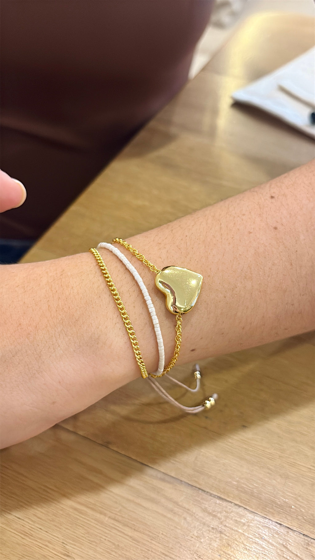 Set pulsera corazón