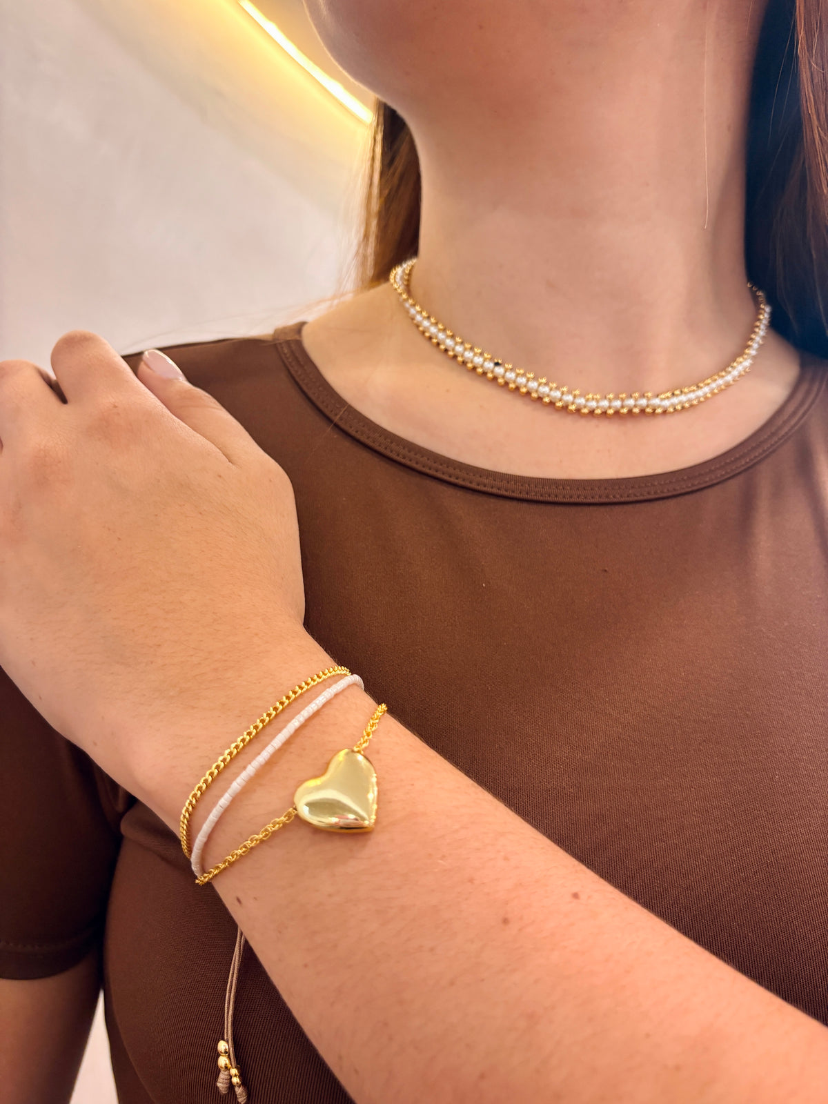 Choker perlas