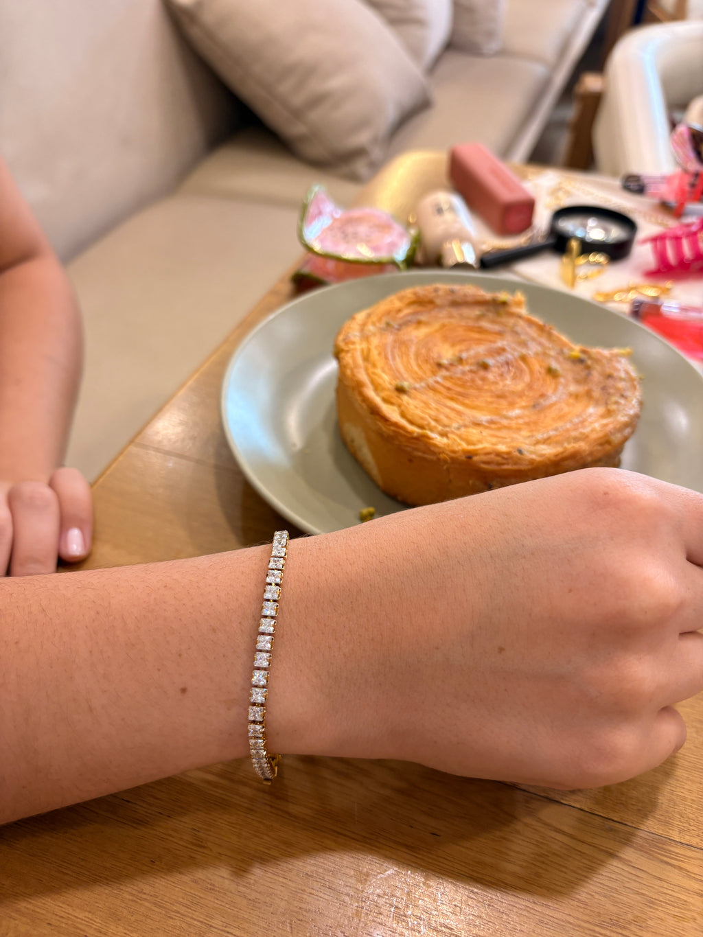 Pulsera Tennis Cristales - Acero Inoxidable