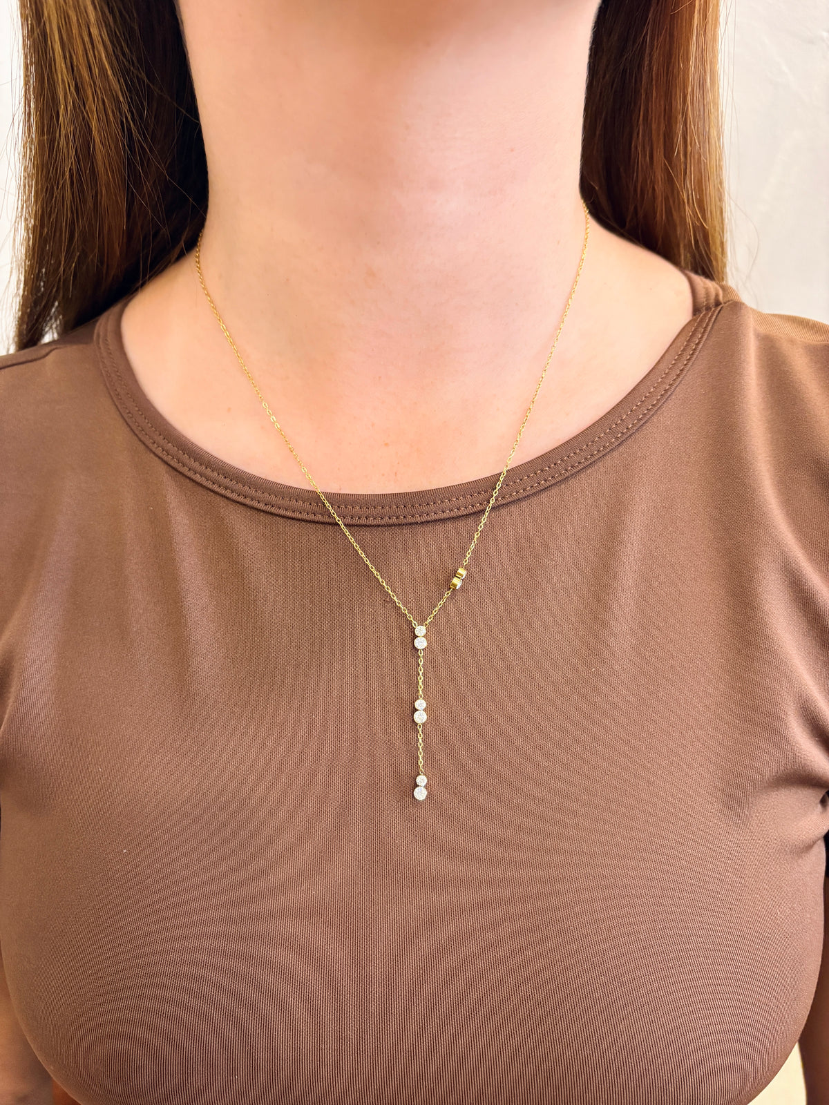 Collar Largo Dijes 2 Cristales