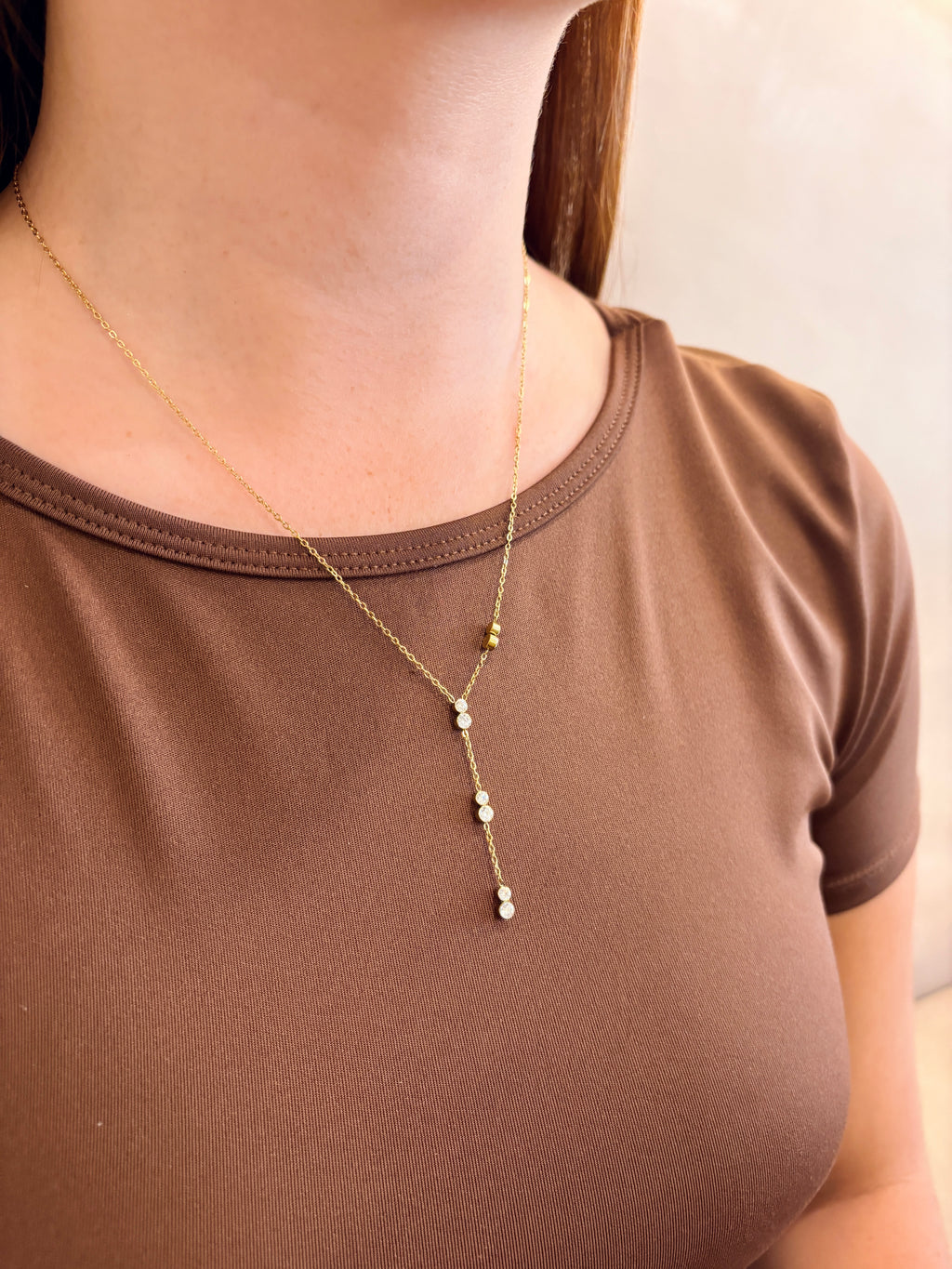 Collar Largo Dijes 2 Cristales
