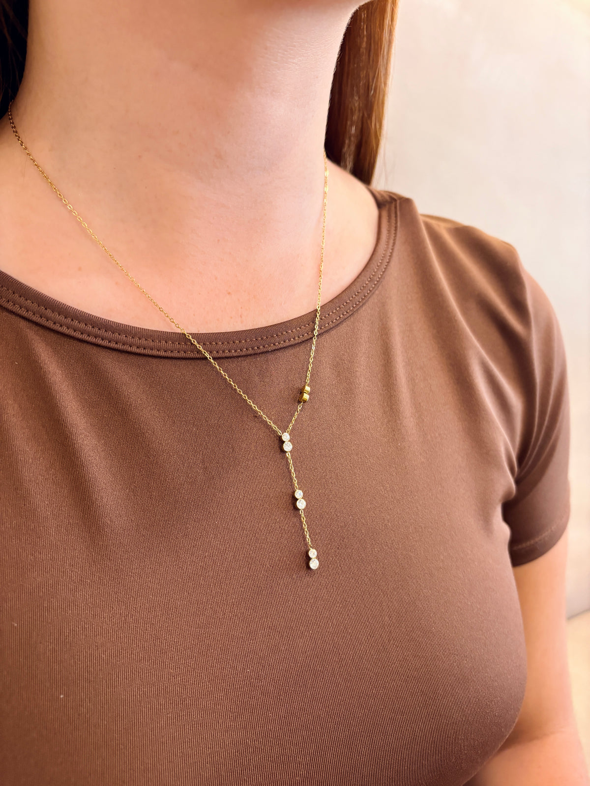 Collar Largo Dijes 2 Cristales